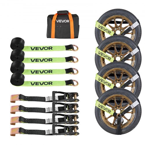Ratų tvirtinimo diržų komplektas VEVOR XM0505, 4540 kg trūkimo jėga