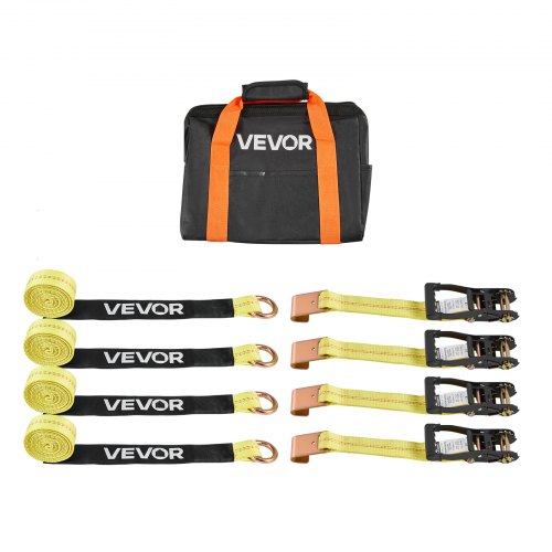 Ratų tvirtinimo diržų komplektas VEVOR XM0506, 1512 kg darbinė apkrova
