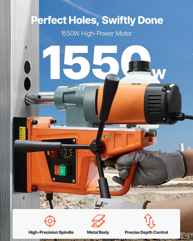 Magnetinės gręžimo staklės VEVOR, 1550W