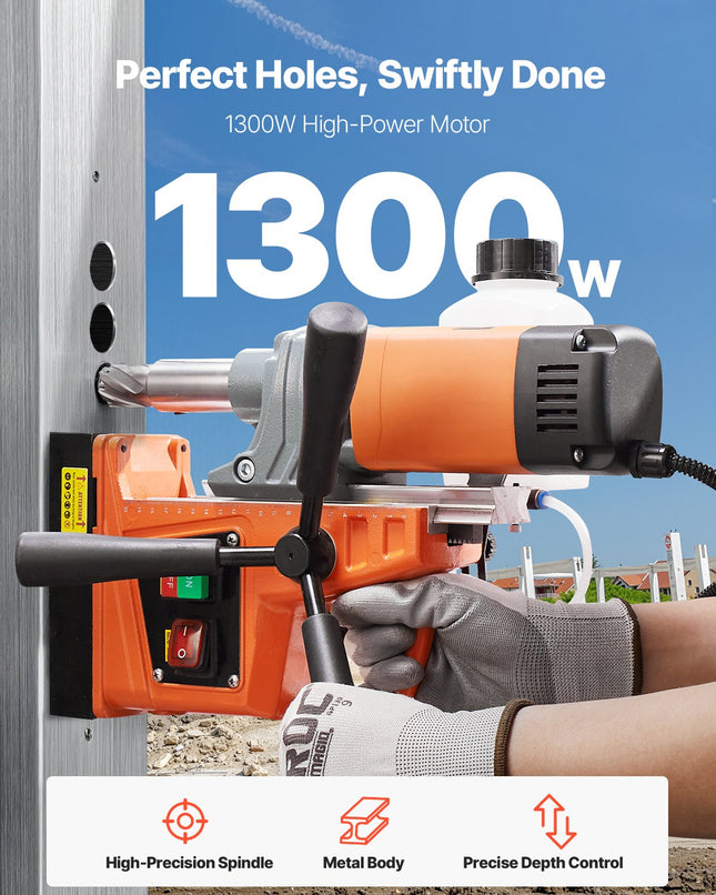 Magnetinės gręžimo staklės VEVOR 1300W, 40 mm