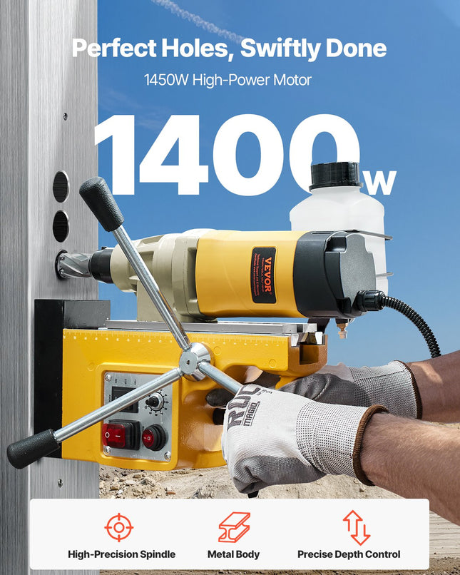 Magnetinės gręžimo staklės VEVOR ZT-50HAR, 1400W