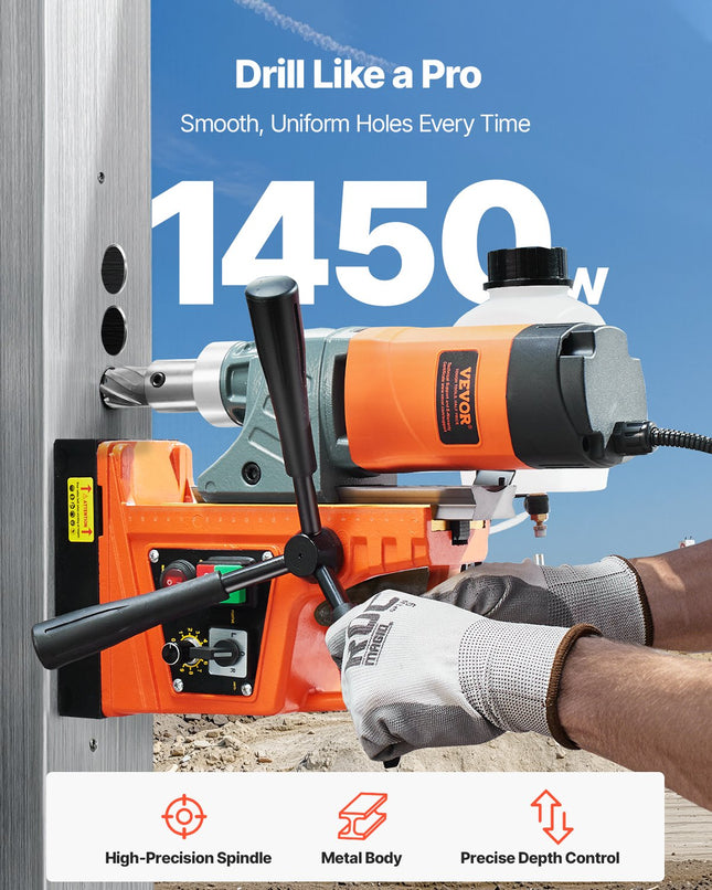 Magnetinės gręžimo staklės VEVOR ZT-45H, 1450 W
