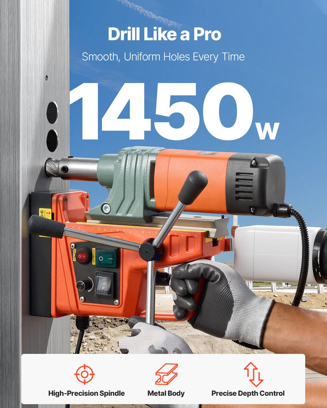 Magnetinės gręžimo staklės VEVOR 8880E, 1450 W