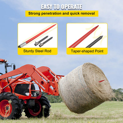 Šieno šakė VEVOR 49", 1360 kg keliamoji galia