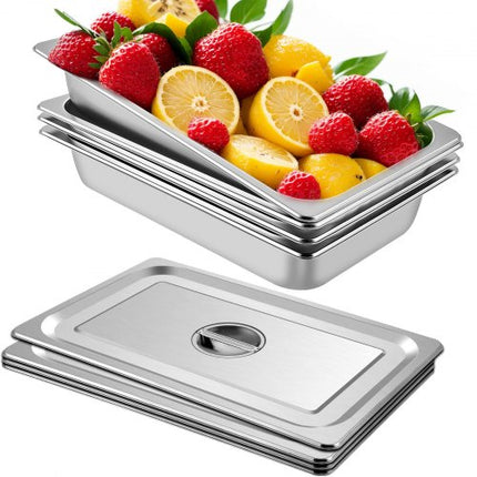 Gastronominiai indai VEVOR 4 vnt. rinkinys, 13 l talpa