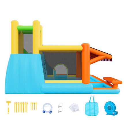 Pripučiamas batutas-vandens parkas VEVOR 82003, 4,55 x 3,9 m