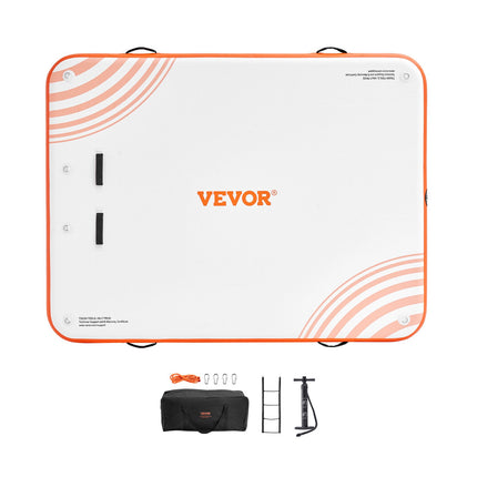 Pripučiama plaukiojanti platforma VEVOR RD305-244, 3,04 x 2,43 m