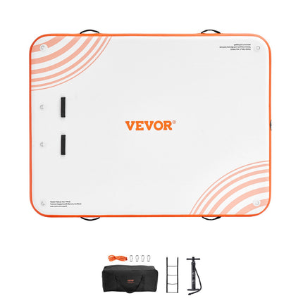 Pripučiama plaukiojanti platforma VEVOR RD244-183, 2,43 x 1,82 m