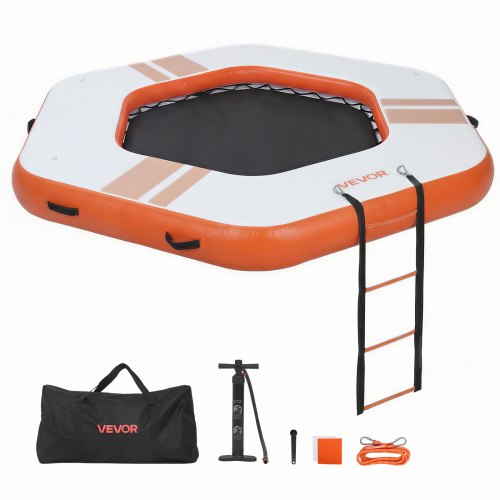 Pripučiama plaukiojanti platforma VEVOR HD260R, 2,6 x 2,6 m