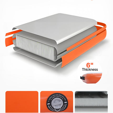 Pripučiama plaukiojanti platforma VEVOR HD260R, 2,6 x 2,6 m