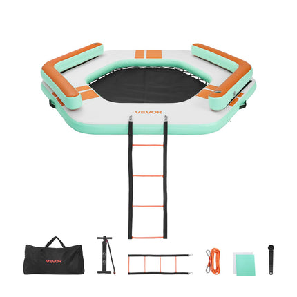 Pripučiama plaukiojanti platforma VEVOR HD260B, 2,6 x 2,6 m