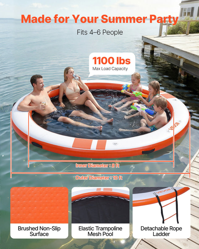 Pripučiama plaukiojanti platforma VEVOR CD305R, 3,05 m