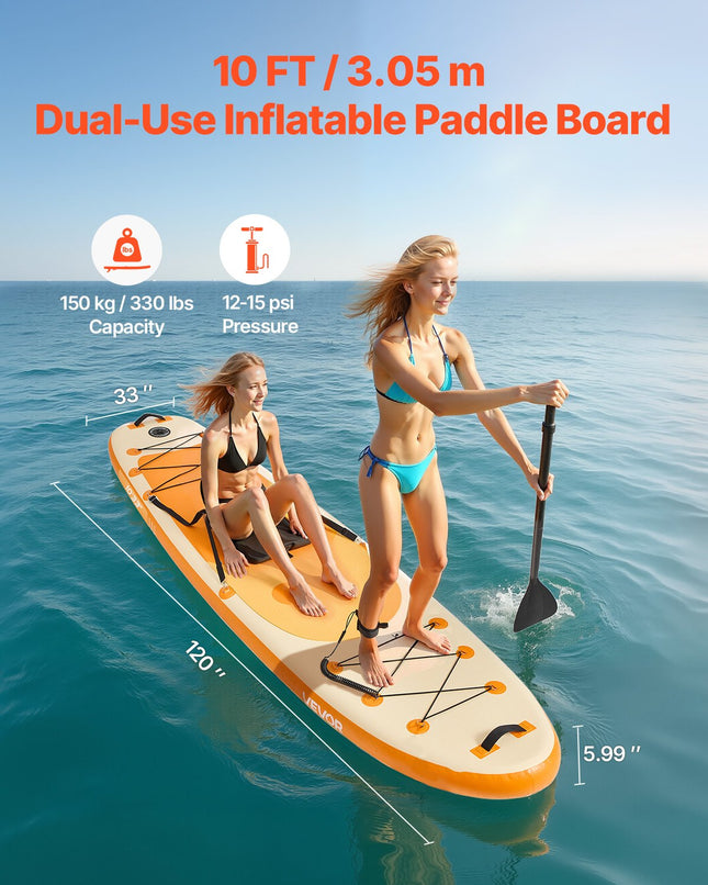 Pripučiama irklentė VEVOR SUP-305S, 305 cm ilgio su kėdute