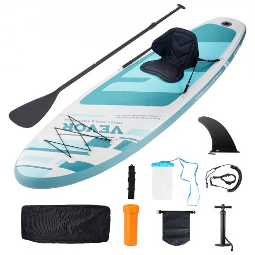 Pripučiama irklentė VEVOR SUP-320S, su kėdute ir priedais