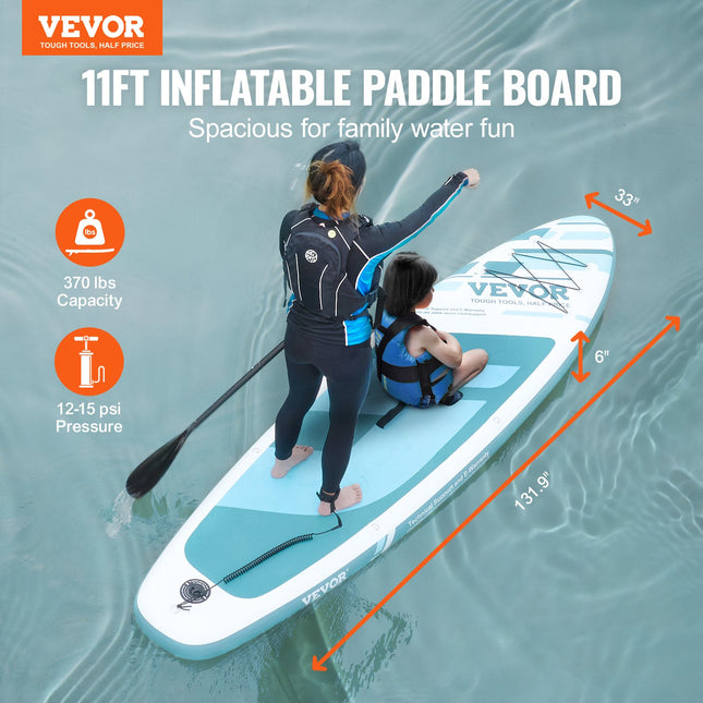 Pripučiama irklentė VEVOR SUP-335, 335 cm ilgio