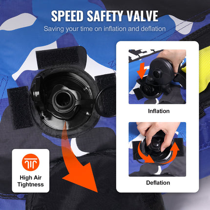 Pripučiamas vandens ratas VEVOR SS-1002, 1-2 asmenims