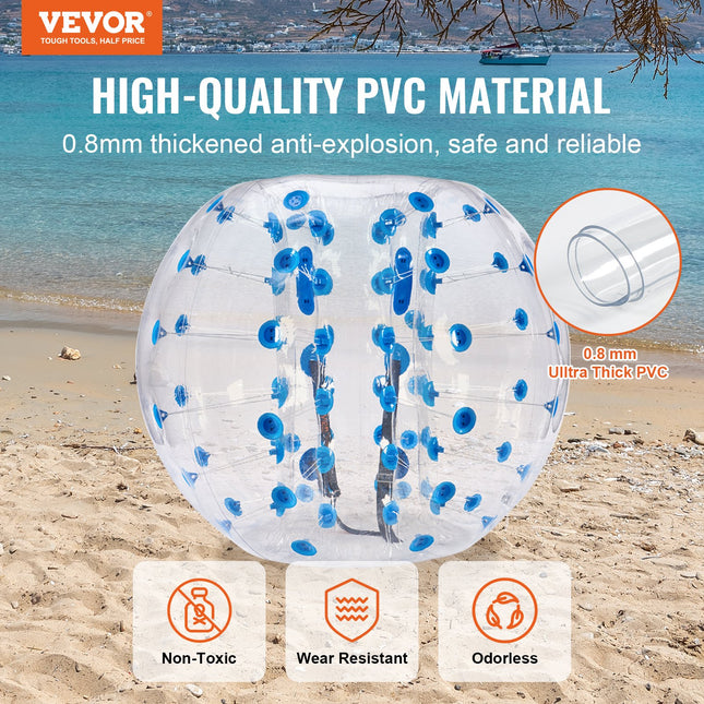 Pripučiamas pramogų kamuolys VEVOR HCPPQ-012, 1,5 m skersmens