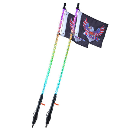 LED antenos-šviesos VEVOR WM-31120RGB-XC-CR-TH-2, 1,2 m