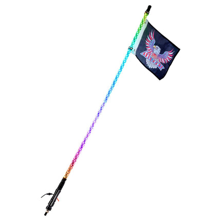 LED antenos žibintas VEVOR WM-3190RGB-XC-CR-1, 92 cm