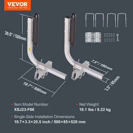 Valties priekabos kreipiančiosios VEVOR XSJ23-F06, 52,1 cm