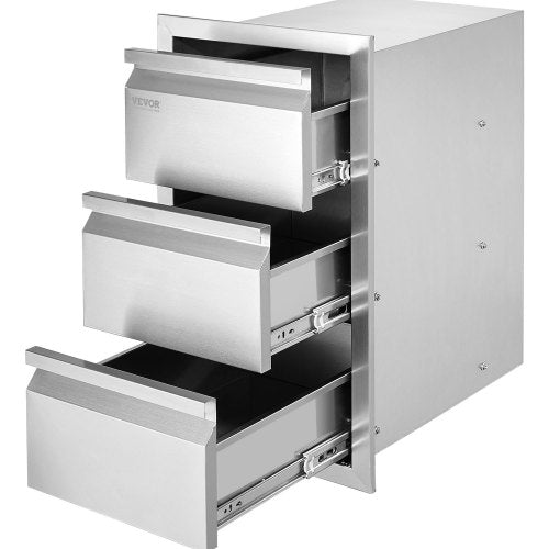 Lauko virtuvės stalčių blokas VEVOR KM-CTG-2302-SKU6, 3 stalčių
