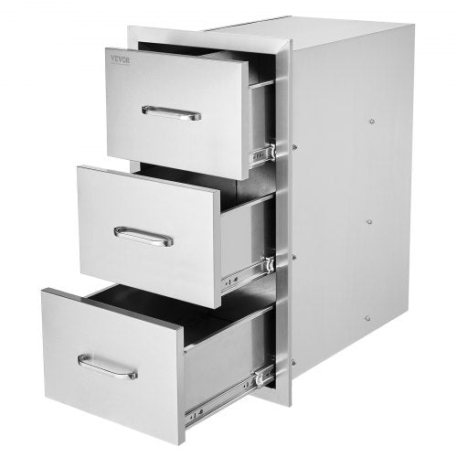 Lauko virtuvės stalčiai VEVOR KM-CTG-2302-SKU2, 3 stalčių