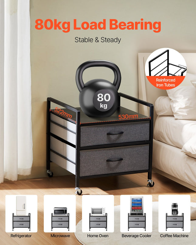 Mini šaldytuvo stovas VEVOR YNS-03, 80 kg apkrova