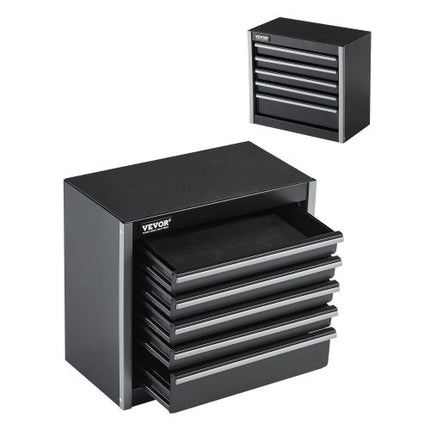 Metalinė įrankių dėžė VEVOR TBHG-905BK, 5 stalčiai