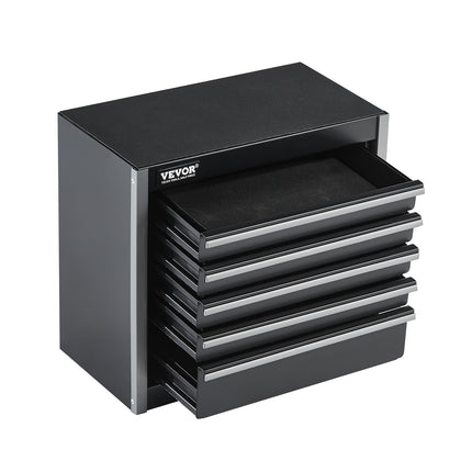 Metalinė įrankių dėžė VEVOR TBHG-905BK, 5 stalčiai