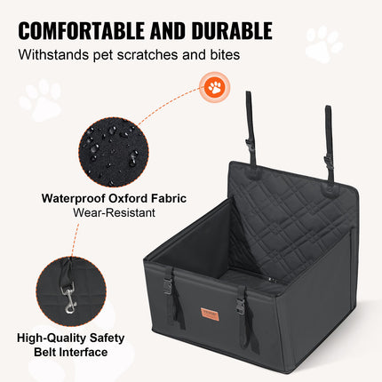 Šuns automobilinė kėdutė VEVOR JBS-PCS-010-BLACK, iki 18 kg