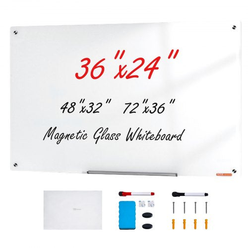 Magnetinė stiklinė lenta VEVOR GB-2436-MW, 900 x 600 mm