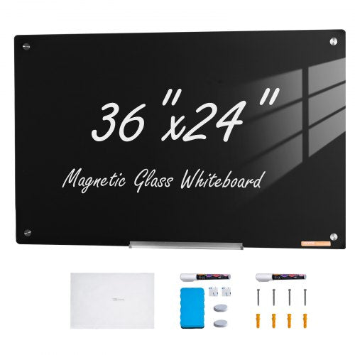 Magnetinė stiklinė lenta VEVOR GB-2436-MB, 90x60 cm