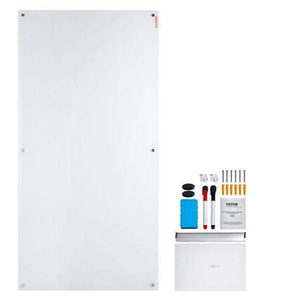 Magnetinė stiklinė lenta VEVOR GB-3672-MW, 183x92 cm