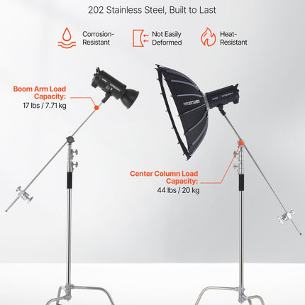 Fotografinis stovas su gerve VEVOR SH-LS-026, 330 cm