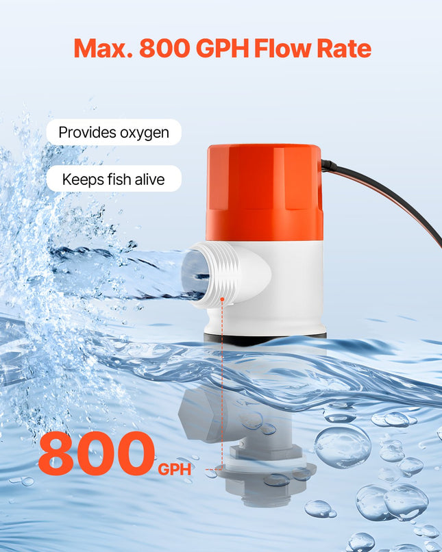 Aeravimo siurblys VEVOR NMBP06-G800-12pro, 50 l/min