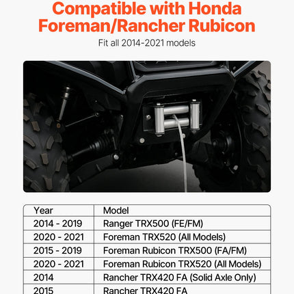 Gervės montavimo plokštė VEVOR Honda Foreman / Rancher, 907-1633 kg
