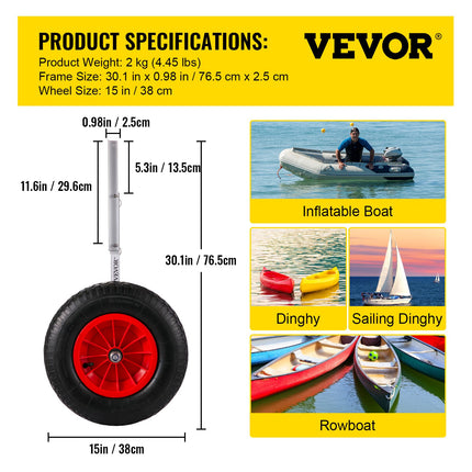 Valties nuleidimo ratai VEVOR CYXSL15300, 136 kg keliamoji galia