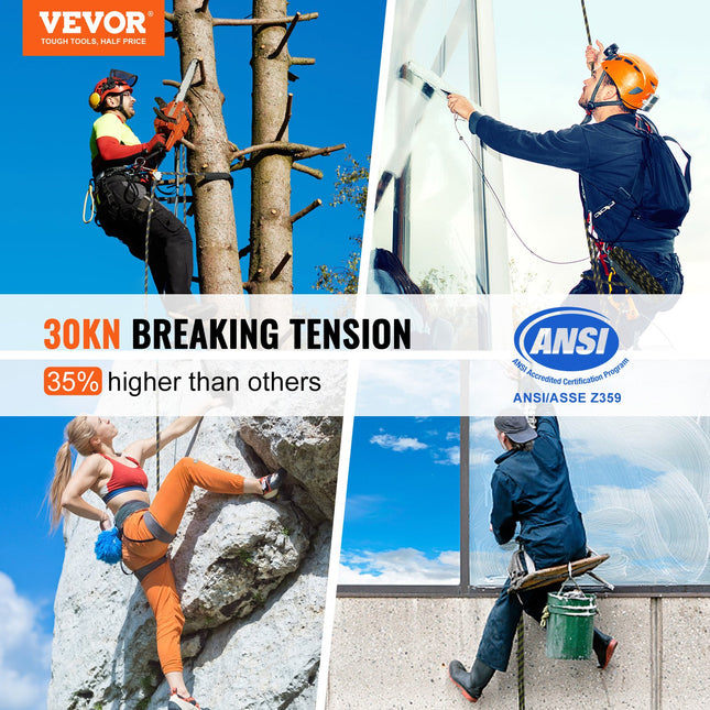 Vertikali saugos virvė VEVOR ROPE-Z-14-150, 45,7 m