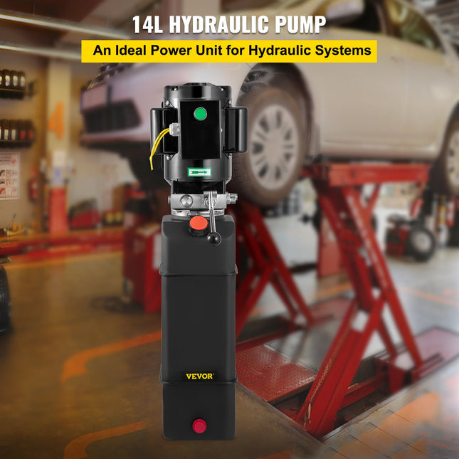 Hidraulinė stotelė automobilių keltuvams VEVOR 2237W, 14 l talpa