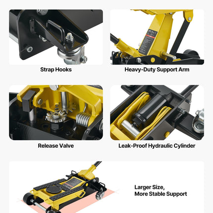 Žemo profilio hidraulinis keltuvas VEVOR WD-ATV-01, 2 t