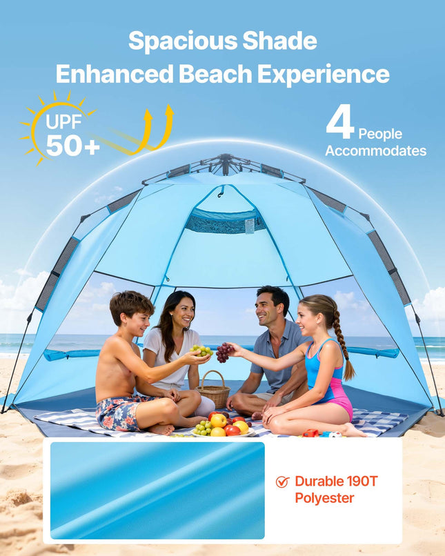 Paplūdimio palapinė VEVOR YL-beach5A, 4 asmenims