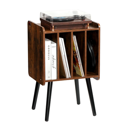 Vinilinių plokštelių grotuvo staliukas VEVOR KLEC-05, talpina iki 100 albumų