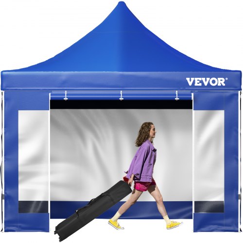 Pop-up pavėsinė VEVOR 3x3 m, su šoninėmis sienelėmis ir krepšiu