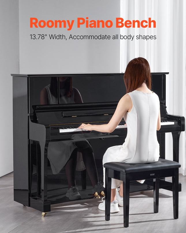 Pianino kėdė VEVOR SUE-4, su dėtuve