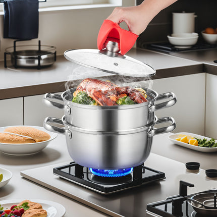 Garų puodas VEVOR 22 cm, 3 QT talpa