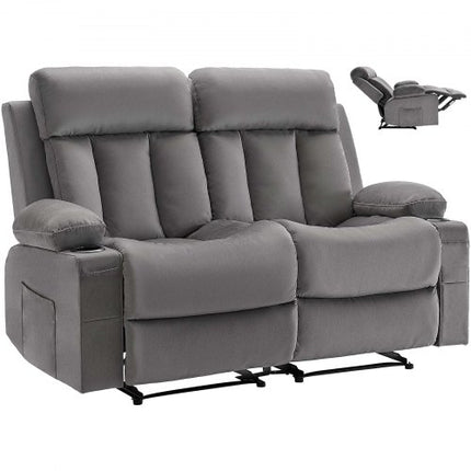 Dvivietė elektrinė masažinė sofa VEVOR A1505-2DLR, su šildymo ir masažo funkcijomis