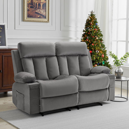 Dvivietė elektrinė masažinė sofa VEVOR A1505-2DLR, su šildymo ir masažo funkcijomis