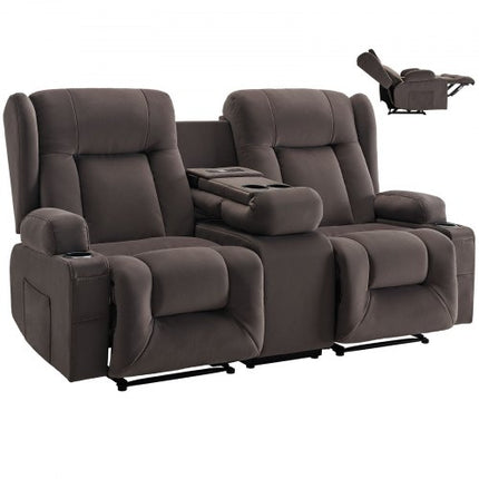 Dvivietė elektrinė masažinė sofa VEVOR A1503-2DLR, su šildymo funkcija