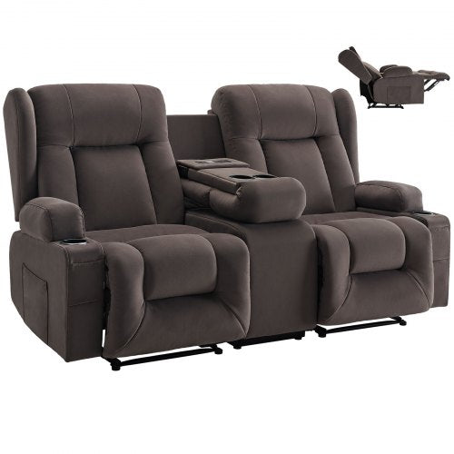 Dvivietė elektrinė masažinė sofa VEVOR A1503-2DLR, su šildymo funkcija