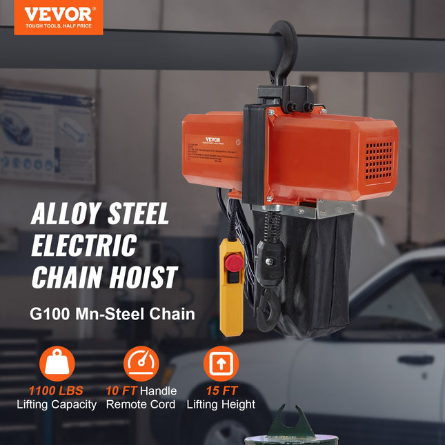 Elektrinė grandininė talpė VEVOR BDH500, 499 kg